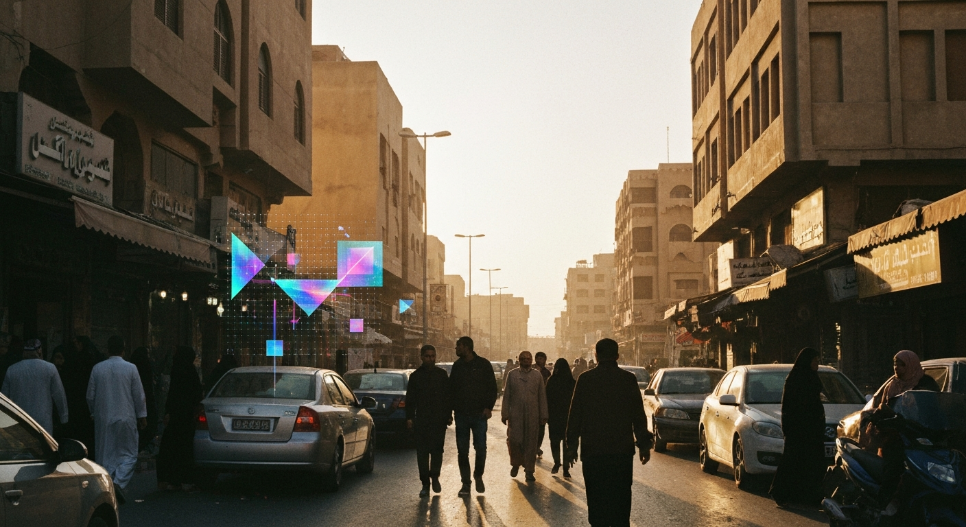 Editorial illustration for AI Art in the MENA region: A New Era of Creative Collaborati