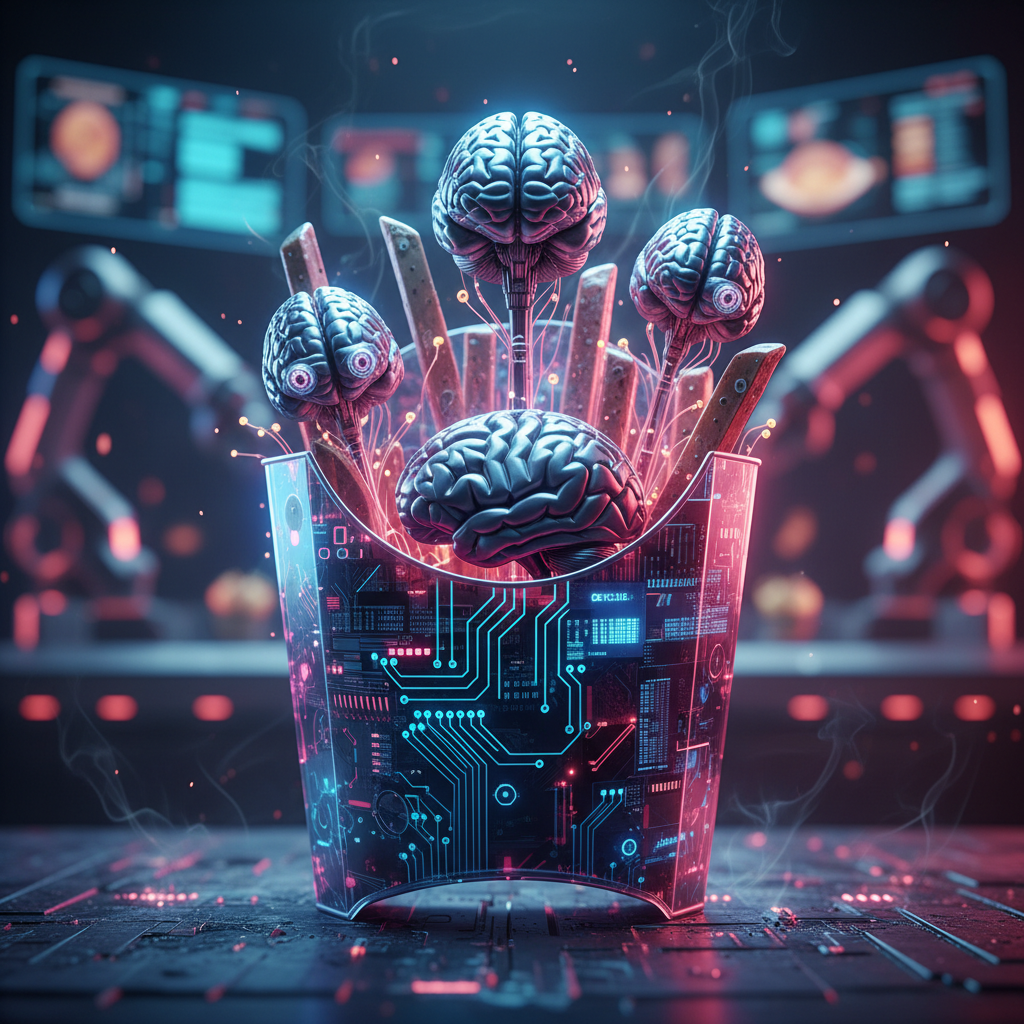 Editorial illustration for Fast Food Meets Sci-Fi: The Rise of AI Personality Tests in 