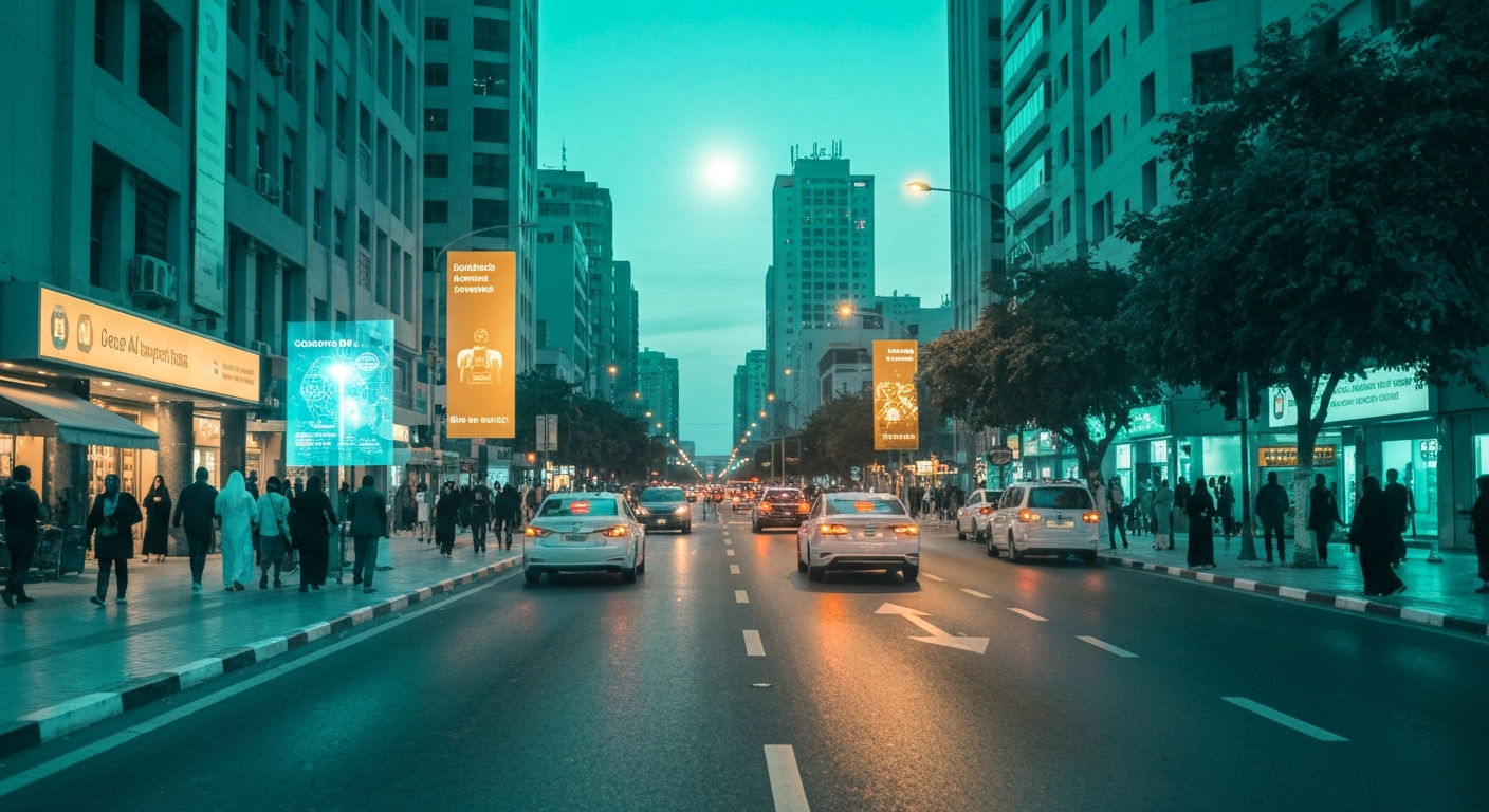 Editorial illustration for Green AI: Sustainable Solutions for the Middle East and Nort