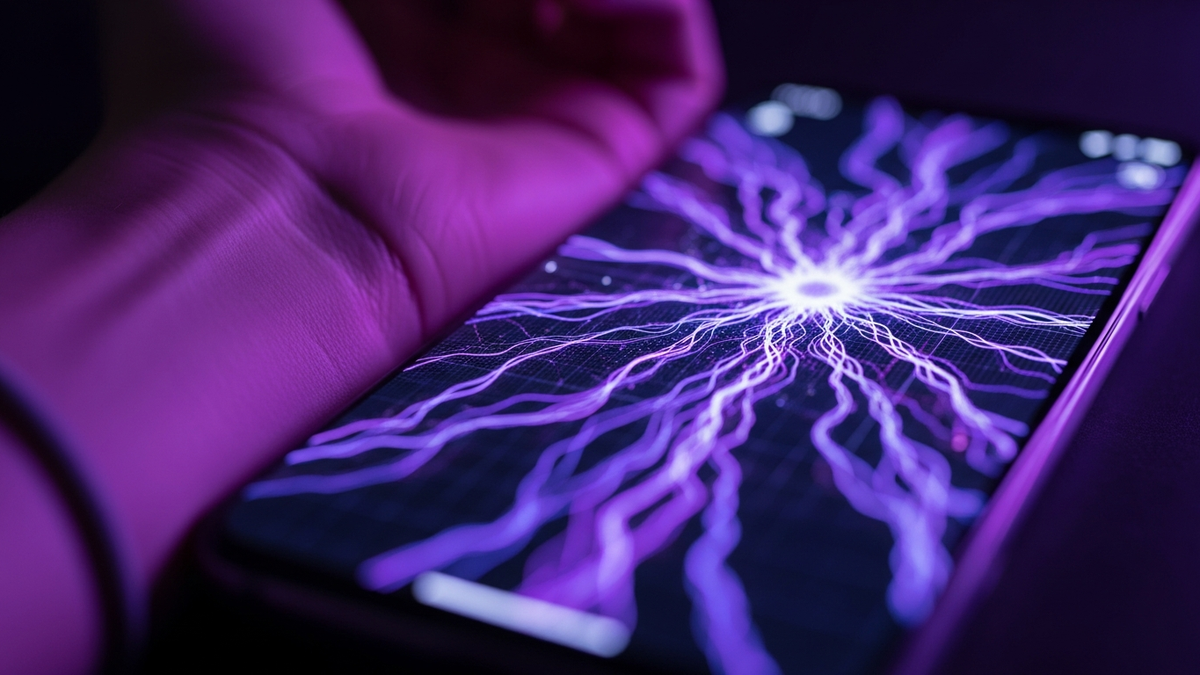 Emirati woman using AI consumer health monitoring app on smartphone