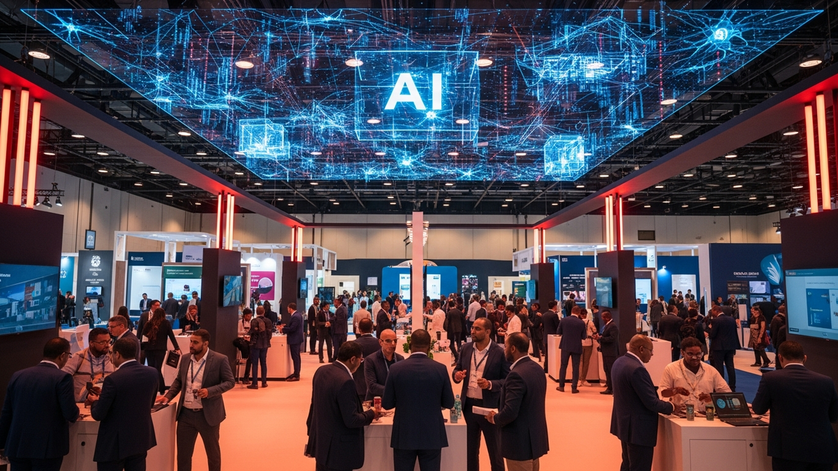 GITEX Africa 2026 exhibition hall in Marrakech with AI infrastructure announcements