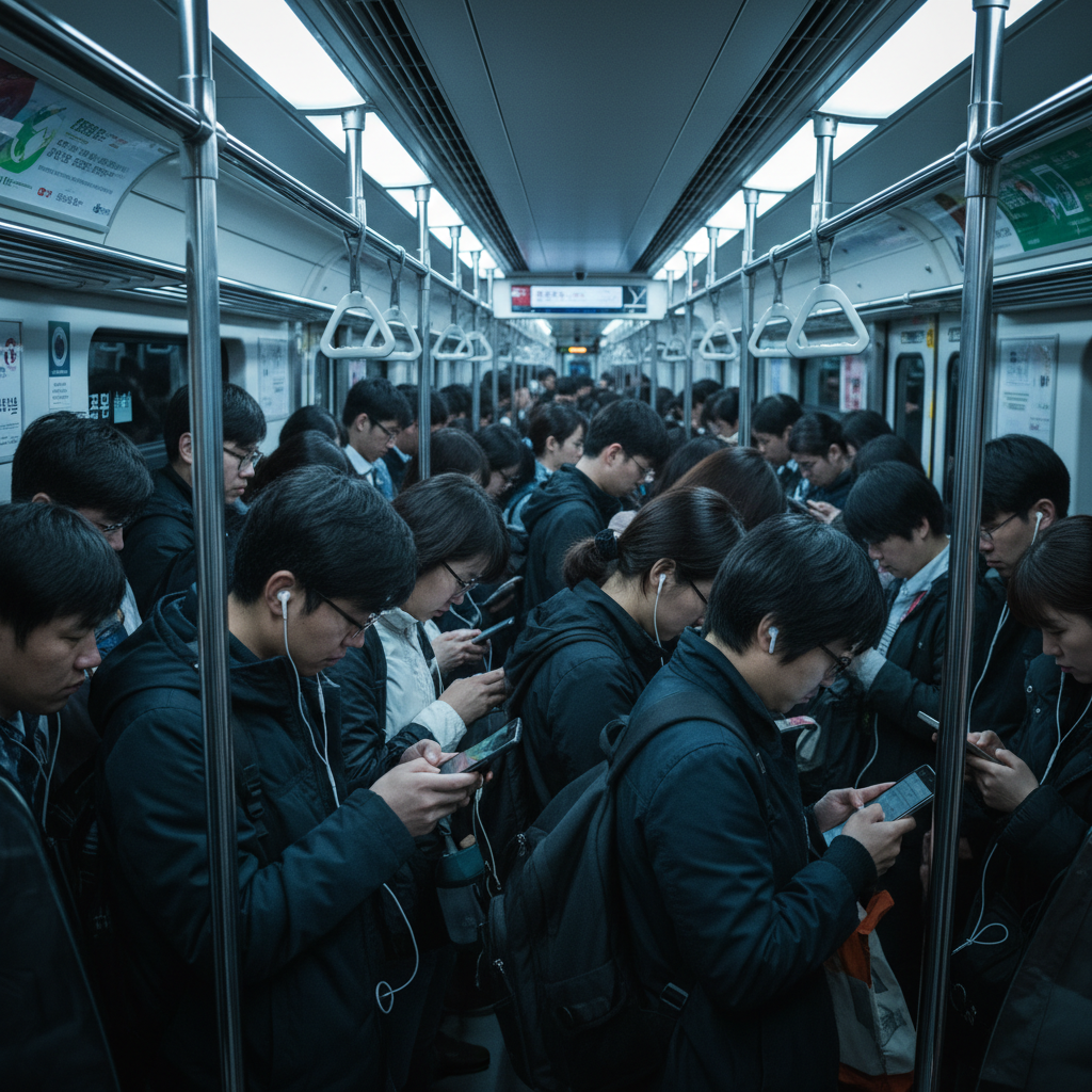Young person learning language on phone in the MENA region