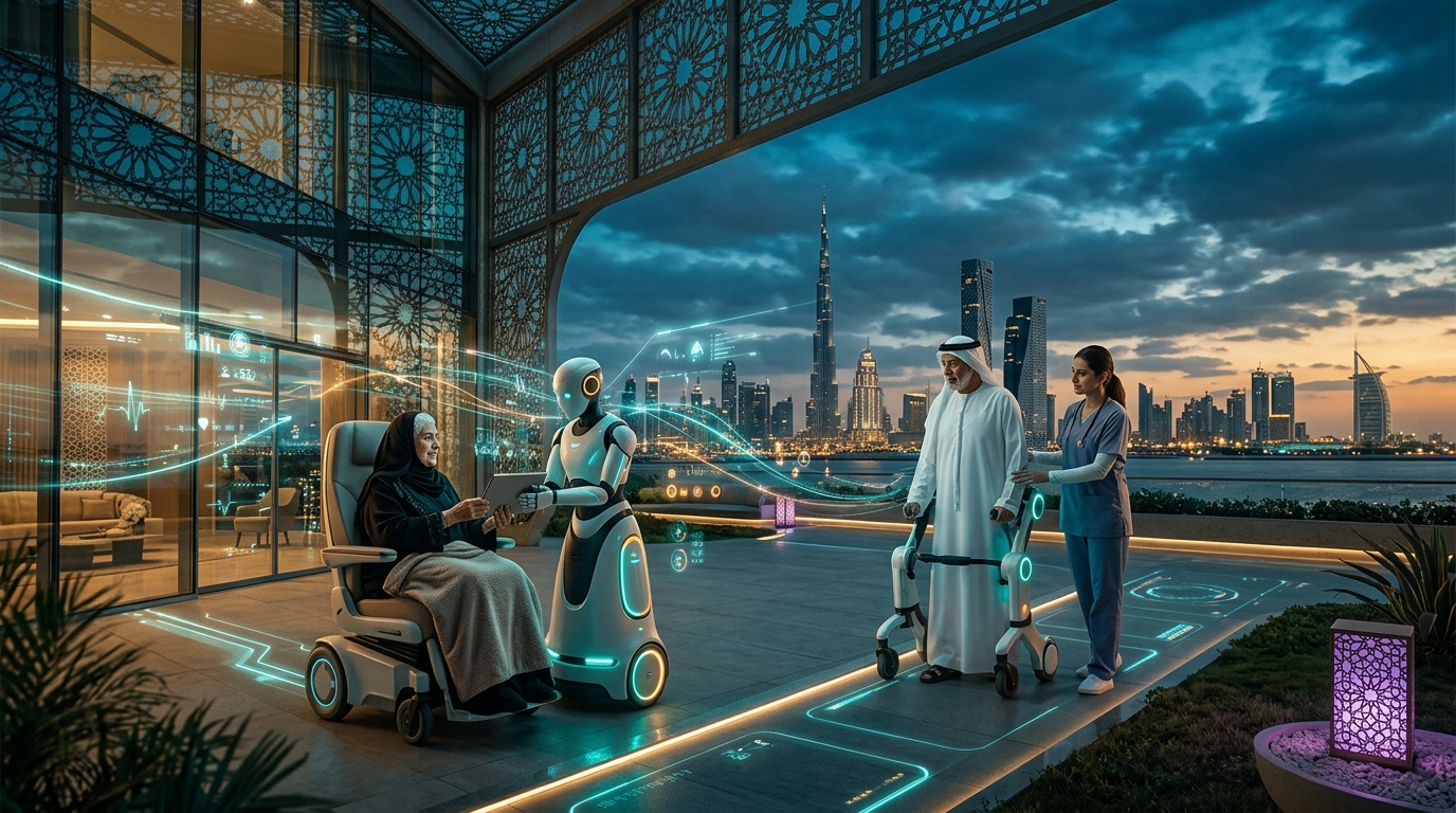 When the Nurses Run Out, the Robots Roll In: Middle East's Elderly Care Crisis Meets AI