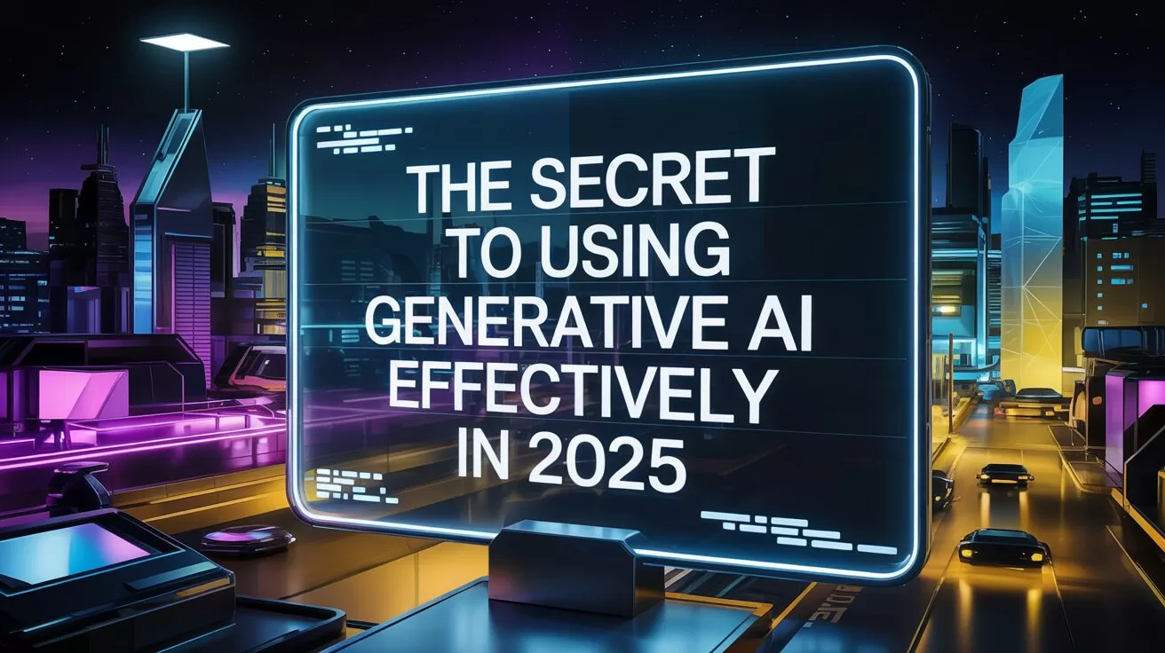 The Secret to Using Generative AI Effectively In 2025