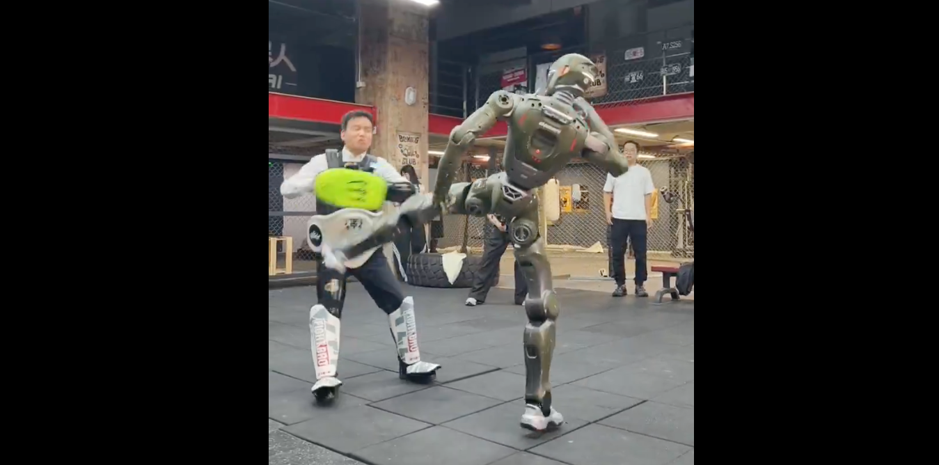 T800 Robot Kicks CEO to Debunk CGI Claims
